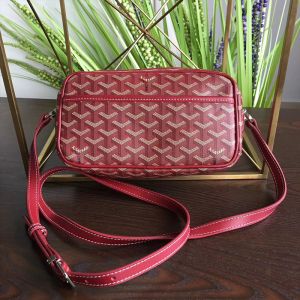 Goyard Goyardine Amacapvert Crossbody Bag Burgundy