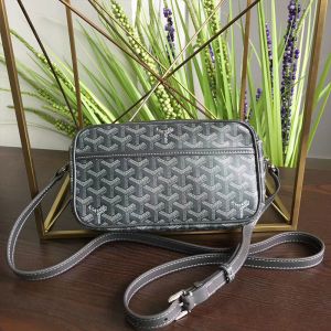 Goyard Goyardine Amacapvert Crossbody Bag Grey