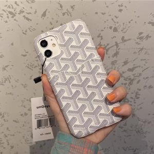 Goyard Goyardine Card Case iPhone Case White