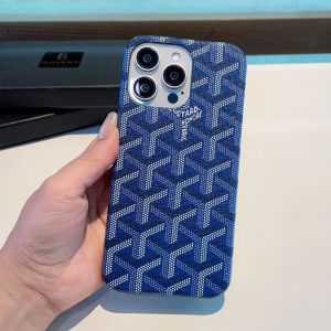 Goyard Goyardine Saint Louis iPhone Case Navy Blue