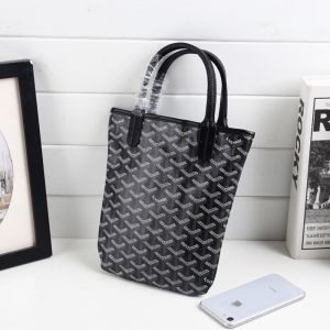 Goyard Goyardine Saint Louis Poitier Tote Black