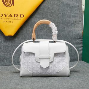 Goyard Goyardine Mini Saigon Souple Bag White