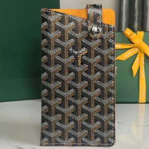 Goyard Montmartre GM Case In Goyardine Canvas Brown