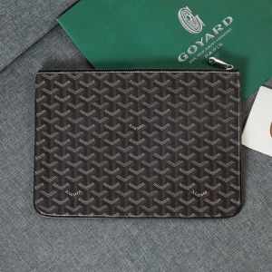 Goyard Goyardine Senat Clutch Black/Brown