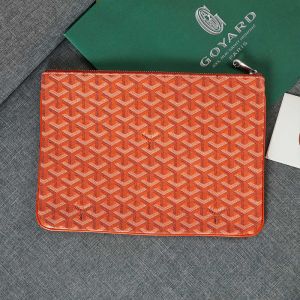 Goyard Goyardine Senat Clutch Orange