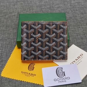 Goyard Goyardine Small Victoire Bifold Wallet Brown