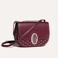 Goyard 233 Bag In Goyardine Canvas Burgundy