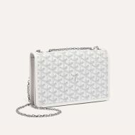 Goyard Alexandre III Bag In Goyardine Canvas White