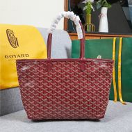 Goyard Goyardine Artois Tote Burgundy