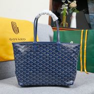 Goyard Goyardine Artois Tote Navy Blue