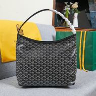 Goyard Goyardine Boheme Hobo Bag Black/Brown