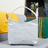 Goyard Goyardine Boheme Hobo Bag White