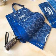 Goyard Goyardine 3 Folding Mini Umbrella Blue