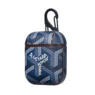 Goyard Goyardine Saint Louis Airpods Case Blue