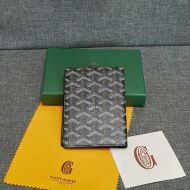 Goyard Goyardine Grenelle Passport Holder Black