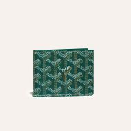 Goyard Insert Victoire Card Wallet In Goyardine Canvas Green