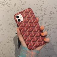 Goyard Goyardine Card Case iPhone Case Burgundy