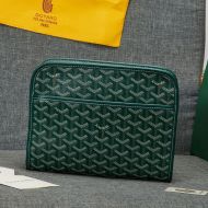 Goyard Jouvence Toiletry Bag In Goyardine Canvas Green