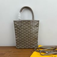 Goyard Mini Poitiers Tote In Goyardine Claire-Voie Canvas Green