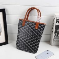 Goyard Goyardine Saint Louis Poitier Tote Black/Brown