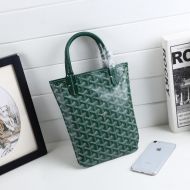 Goyard Goyardine Saint Louis Poitier Tote Green