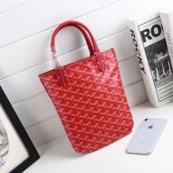 Goyard Goyardine Saint Louis Poitier Tote Red