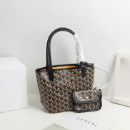 Goyard Mini Saint Louis Reversible Tote In Goyardine Claire-Voie Canvas Yellow