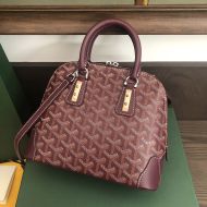 Goyard Mini Vendome Bag In Goyardine Canvas Burgundy