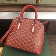 Goyard Mini Vendome Bag In Goyardine Canvas Red