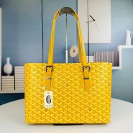 Goyard Okinawa PM Tote In Goyardine Canvas Yellow