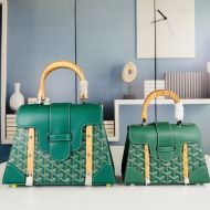 Goyard Mini Saigon Structure Bag In Goyardine Canvas Green