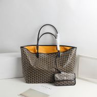 Goyard Saint Louis Reversible Tote In Goyardine Claire-Voie Canvas Yellow