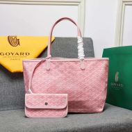 Goyard Saint Louis Reversible Tote In Goyardine Canvas Pink