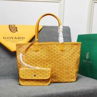 Goyard Saint Louis Reversible Tote In Goyardine Canvas Yellow