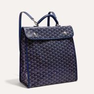 Goyard Goyardine Saint Leger Backpack Navy Blue