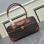 Goyard Saint Martin Bag In Goyardine Canvas Brown