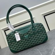 Goyard Saint Martin Bag In Goyardine Canvas Green