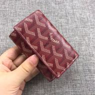 Goyard Goyardine Saint Michel Key Holder Burgundy