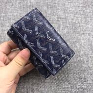 Goyard Goyardine Saint Michel Key Holder Navy Blue