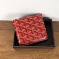 Goyard Goyardine Victoire Small Bifold Wallet Red