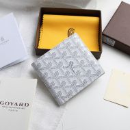 Goyard Goyardine Victoire Small Bifold Wallet White