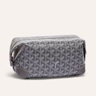 Goyard Bowling 25 Toiletry Bag In Goyardine Canvas Grey