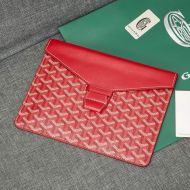 Goyard Goyardine Envelope Clutch Red