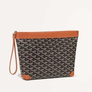 Goyard Conti Pouch In Goyardine Canvas Brown