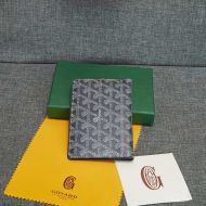 Goyard Goyardine Grenelle Passport Holder Grey