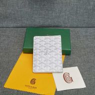 Goyard Goyardine Grenelle Passport Holder White