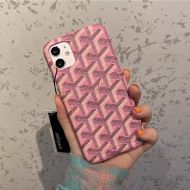 Goyard Goyardine Card Case iPhone Case Pink