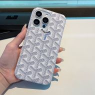 Goyard Goyardine Saint Louis iPhone Case White