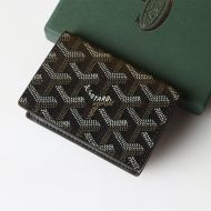 Goyard Malesherbes Card Wallet In Goyardine Canvas Black