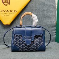 Goyard Goyardine Mini Saigon Souple Bag Navy Blue